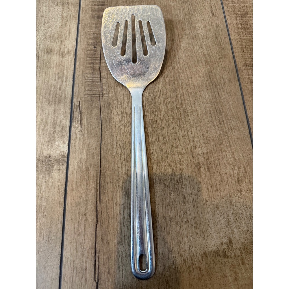 Oneida 18/8 Stainless Steel Slotted Server Spatula Fan Cutout Kitchen Tool